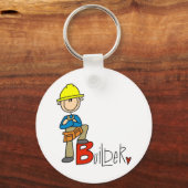 B staat voor Bouwer Sleutelhanger (Voorkant)