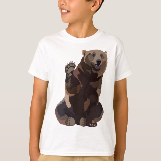B staat voor bruin Beer T-shirt (Voorkant)