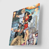 B@stard Stew Action Adventure Art van Al Rio Vierkante Klok (Hoek)