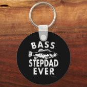 B Stepdad Ooit Gevist Geschenken Step-dad Vaderdag Sleutelhanger (Voorkant)