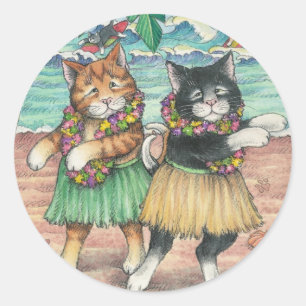 B & T #10 Hula Stickers