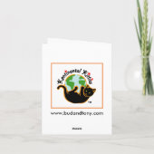 B & T #50 Taiko Drummers Verjaardagsbriefje Kaart (Achterkant)