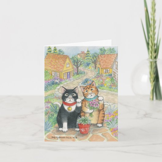 B & T #51 Neighborly Hello Note Kaart (Voorkant)