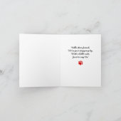 B & T #51 Neighborly Hello Note Kaart (Binnen)