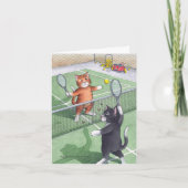 B & T #56 Tennis Verjaardagsnota Kaart (Voorkant)