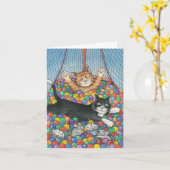 B & T #8 Verjaardagsnota Kaart (Gele Bloem)