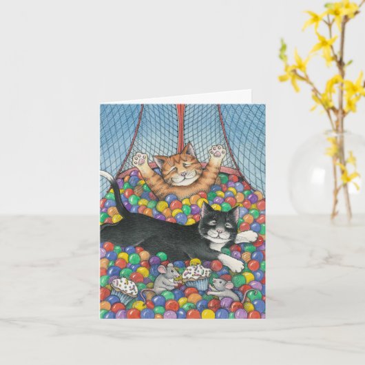 B & T #8 Verjaardagsnota Kaart (Gele Bloem)