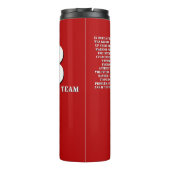 B Team Tumbler Thermosbeker (Achterkant)