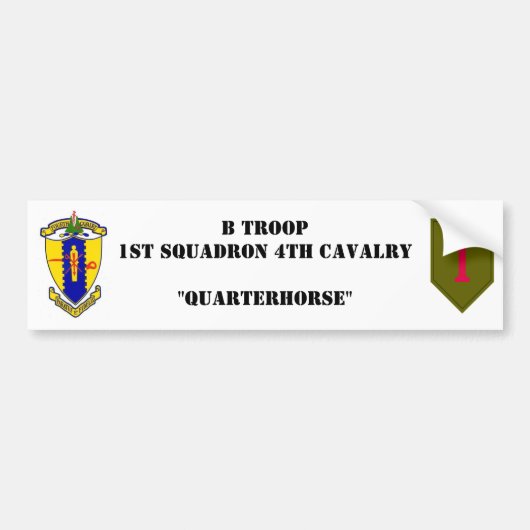 B-Troop-Bumpersticker Bumpersticker (Voorkant)