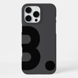 B. - Typografie Hoes iPhone 16 Pro Max Hoesje
