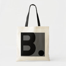 B - Typografie Tote Tas