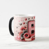 B Valentine Alfabet 3D Magische Mok (Voorkant links)