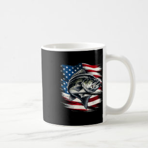 B Vis Usa Vlag Visser 4 juli Vissen Koffiemok