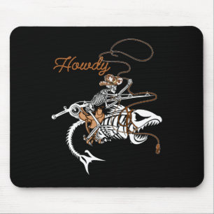 B Vissen Skeleton Howdy Lazy Halloween Costume Co Muismat
