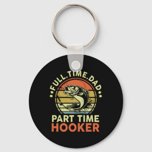 B Vissen Vader Dag Grappig Fulltime Vader Parttime Sleutelhanger