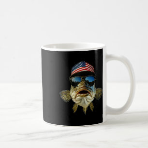 B Visserij T-shirt Usa Vlag Amerikaanse Hoed Zonne Koffiemok