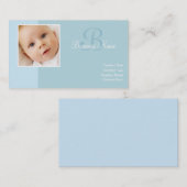 B voor Baby Blue Visitekaartjes (Voorkant / Achterkant)