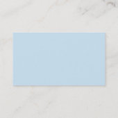 B voor Baby Blue Visitekaartjes (Achterkant)