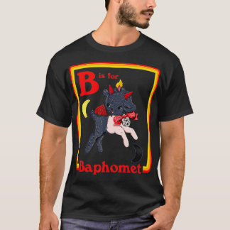 B voor Baphomet Satanic Cute Devil Retro  SA T-shirt