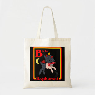 B voor Baphomet Satanic Cute Devil Retro SA Tote Bag