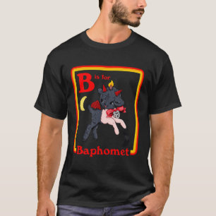 B voor Baphomet Satanic Schattige Devil Retro  SA T-shirt