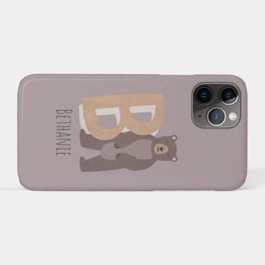 B voor Beer Case-Mate iPhone Case (Achterkant (horizontaal))