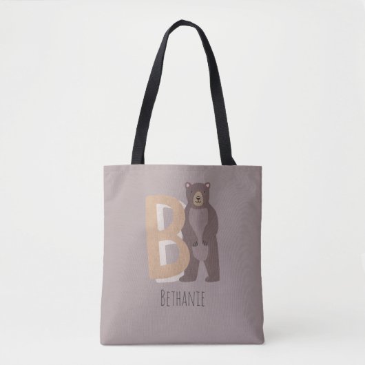 B voor Beer Tote Bag (Voorkant)