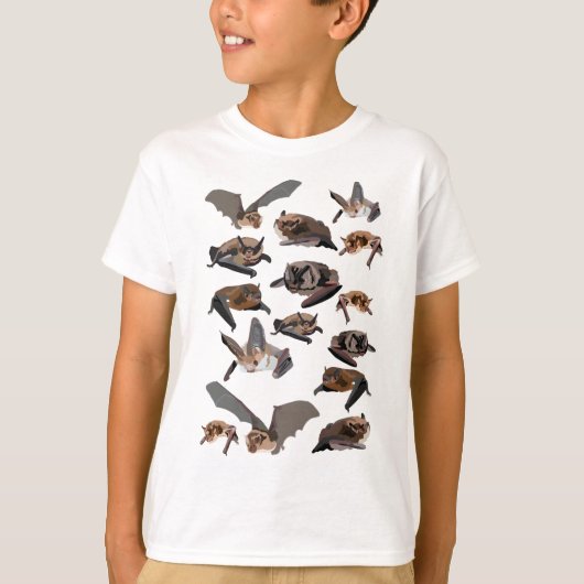 B voor Britse vleermuizen T-shirt (Voorkant)