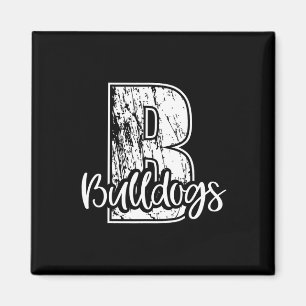 B voor Bulldogs School Sport Fan Team Spirit Magneet