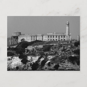B&W Alcatraz Briefkaart