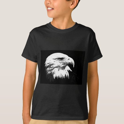 B&W American Bald Eagle T-shirt (Voorkant)