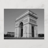 B&W Arc de Triomphe 3 Briefkaart (Voorkant)