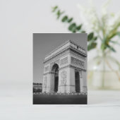 B&W Arc de Triomphe 3 Briefkaart (Staand voorkant)