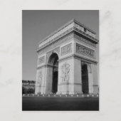 B&W Arc de Triomphe 3 Briefkaart (Voorkant)