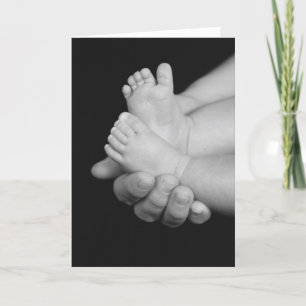 B&W Babys Voeten Kaart