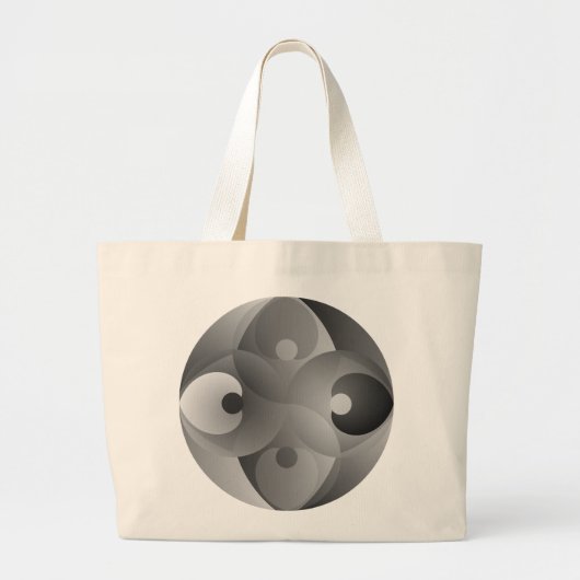 B/W Balance by Kenneth Yoncich Grote Tote Bag (Voorkant)