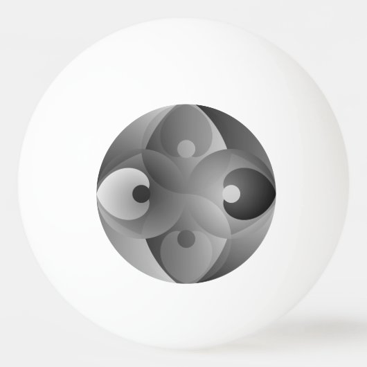 B/W Balance by Kenneth Yoncich Pingpongbal (Voorkant)