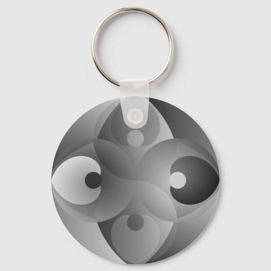 B/W Balance by Kenneth Yoncich Sleutelhanger (Voorkant)