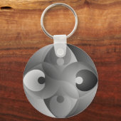 B/W Balance by Kenneth Yoncich Sleutelhanger (Voorkant)