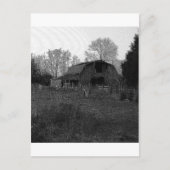 B&W Barn Briefkaart (Voorkant)