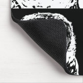 B/W Barred Owl Pop Art Muismat (Hoek)