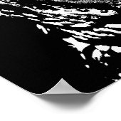 B/W Barred Owl Pop Art Poster (Hoek)