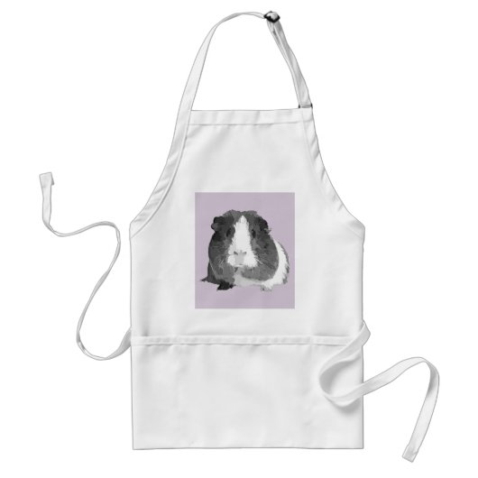 B&W 'Betty' Guinee Pig Apron Standaard Schort (Voorkant)