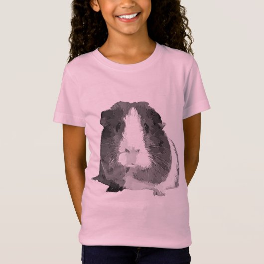 B&W 'Betty' Guinee Pig Children's T-Shirt (Voorkant)