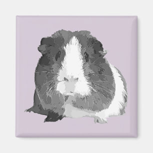 B&W "Betty" Guinee Pig-Fridge Magnet