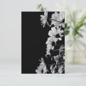 B&W-bloemen Kaart (Staand voorkant)
