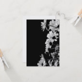 B&W-bloemen Kaart (Voorkant / Achterkant in situ)