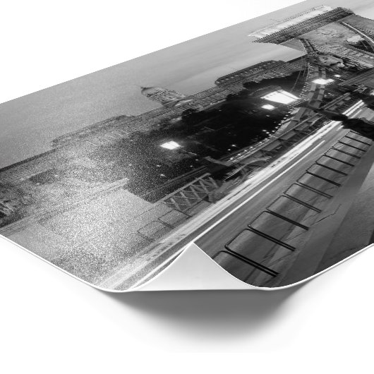 B&W Boedapest Foto Afdruk (Hoek)