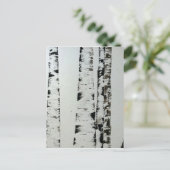 B&W-bomen Briefkaart (Staand voorkant)