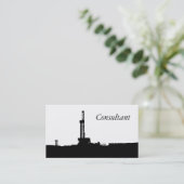 B/W boorinstallatie Silhouette Visitekaartje (Staand voorkant)